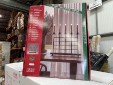 6 X BRAND NEW KONSTSMIDE 5 LIGHT BLACK CANDLEABRAS (LOC: 25.5-AA9115)