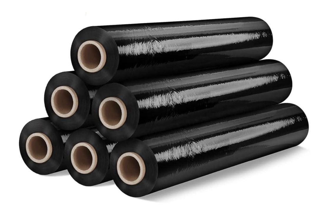 12 x Boxes of 6 rolls per Box of Black Pallet Stretch Wrap SW-BK-420-750-S_SNT 400mm x 20mu, - Image 4 of 4