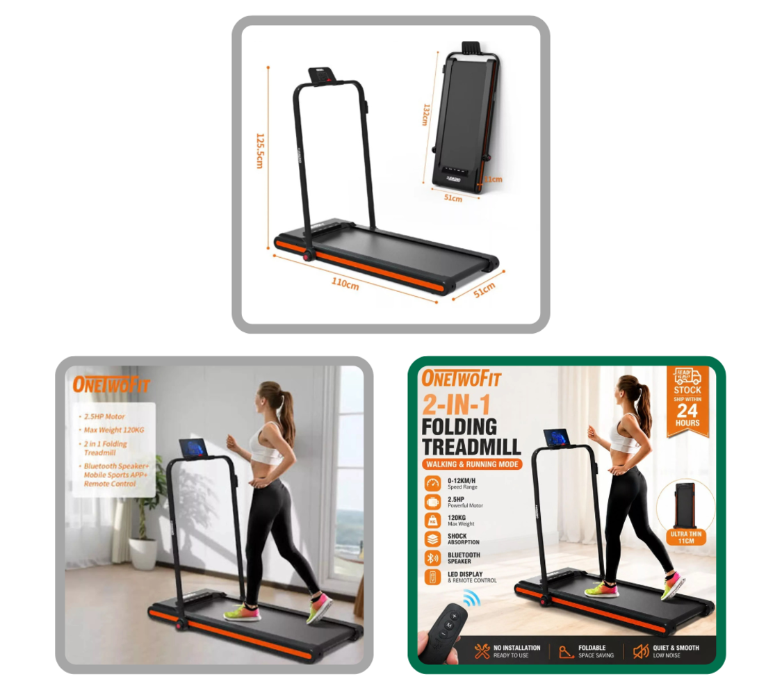 ONETWOFIT PREMIUM WALKING PADS/TREADMILLS SOLD IN LARGE TRADE AND PALLET LOTS