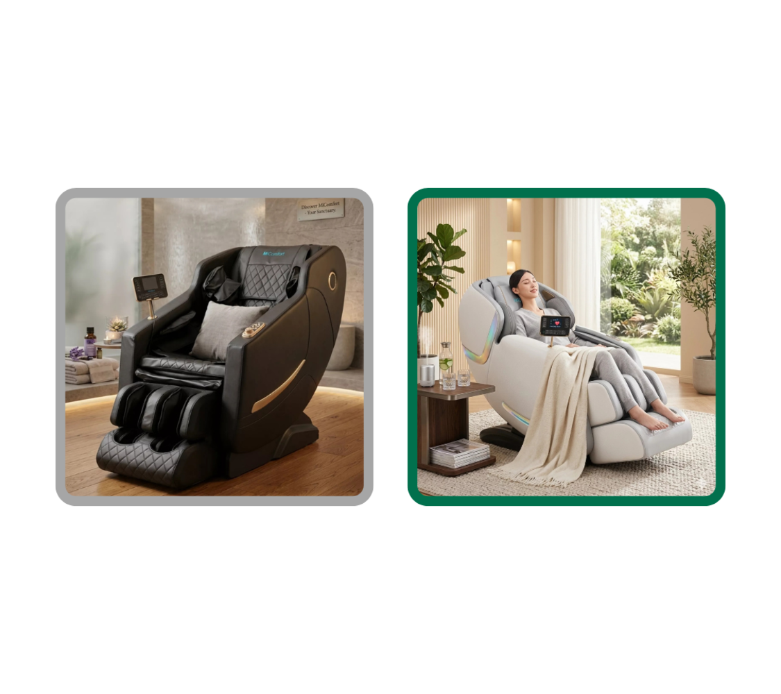 BRAND NEW LUXURY MASSAGE CHAIRS IN VARIOUS DESIGNS (NO VAT ON THE HAMMER) DELIVERY ONLY INCLUDED IN HAMMER PRICE