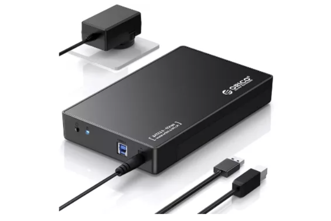 Boxed ORICO USB 3.0 External Hard Drive Enclosure for 3.5/2.5 Inch SATA Hard Drives/SSD Up to 20 TB,