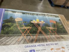 BRAND NEW ALPINE Grand patio Folding Bistro Set 3 Pieces, Conversation Set, Folding 2 Chairs and 1