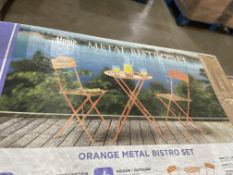 BRAND NEW ALPINE Grand patio Folding Bistro Set 3 Pieces, Conversation Set, Folding 2 Chairs and 1