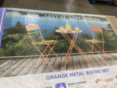 BRAND NEW ALPINE Grand patio Folding Bistro Set 3 Pieces, Conversation Set, Folding 2 Chairs and 1