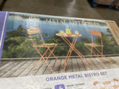 BRAND NEW ALPINE Grand patio Folding Bistro Set 3 Pieces, Conversation Set, Folding 2 Chairs and 1