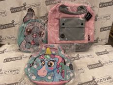 20 X BRAND NEW FRINGO CHILDRENS BAGS IN VARIOUS DESIGNS AND SIZES (LOC: 25.18-AA9101)