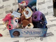 Box to contain 72 x Brand New Spellbound clip-on plushies, 12 cm, Charming plush figure from the