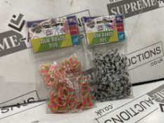 152 X BRAND NEW ASSORTED PACKS OF 250 LOOM BANDS DUO (LOC: 34.3-AA7581)