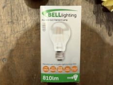 7 X BRAND NEW BELLlighting PRO LED GLS FILAMENT LAMP E27 6W (LOC: R32.2-B141 - 1P)