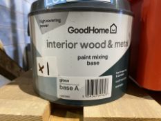 BRAND NEW 2.5L INTERIOR WOOD AND METAL PAINT MIXING BASE, BASE A (LOC: R34.5-B909 - 1P)