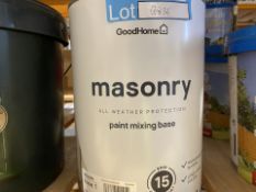 BRAND NEW 5L MASONARY ALL WEATHER PROTECTION PAINT MIXING BASE (LOC: R34.3-B836 - 1P)