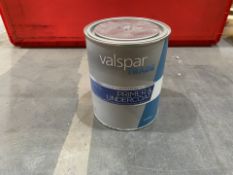 X6 BRAND NEW VALSPAR TRADE PIMER AND UNDERCOAT, TINTABLE GREY,1L (LOC: R26.2-B622 - 2P)