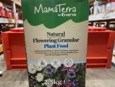 3 X BRAND NEW2.5KG MAMATERRA NATURAL FLOWERING GRANULAR PLANT FOOD (LOC: R33.5-B763 - 1P)