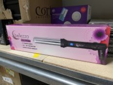 2 X BRAND NEW BELLEZZA BEAUTY AND BEYOND PRO BEAUTY T1 TITANIUM BARREL CURLING IRONS (LOC: S/R-