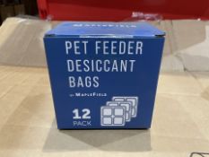 36 X BRAND NEW PACKS OF 12 MAPLEFIELD PET FEEDER DESSICANT BAGS (LOC: 7.4-Z95 - 1P)