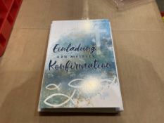 48 X BRAND NEW PACKS OF 24 PAPER JUNKIE CONFIRMATION INVITATION CARDS (LOC: 7.4-Z83 - 1P)