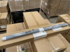 14 X BRAND NEW BLACKOUT ROLLER BLINDS 86 X 150CM BLACK (LOC: 22.1-AA525 - 2P)