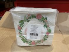 30 X BRAND NEW PACKS OF 150 6.5 X 6.5 INCH 1ST BIRTHDAY PAPER NAPKINS (LOC: 7.5-Z99 - 1P)
