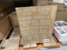 75 X BRAND NEW TALENTED KITCHEN BOLD WHITE PANTRY AND FRIDGE LABEL SETS (LOC: 10.4-BB1028 - 1P)