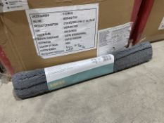 20 X BRAND NEW KOROS COTTON TUFTED GREY PEDESTOOL MATS 50 X 45CM (LOC: 32.2-BB1257 - 1P)