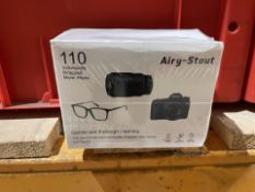 10 X PACKS OF 110 AIRY STOUT INDIVIDUALLY WRAPPED MOIST WIPES (LOC: 29.2-BB585 - 1P)