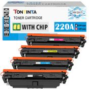 TONTINTA 220A W2200A 4 Colors Compatible Toner Cartridges (LOC: SR5.4.2-MH395 - SP)