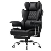 Boxed Inbox Zero Adjustable Reclining Ergonomic Faux Leather Swiveling PC & Racing Game Chair
