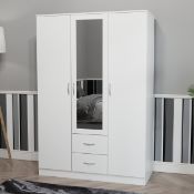 Boxed Maybery MDF & Particleboard Wardrobe White (LOC: SR6(5.4)-XL429)