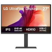 Boxed LG UltraFine™ U7 27U730A-B Monitor | 27 inch 4K UHD IPS, Black | 60Hz, 5ms GtG, HDR10 (LOC: