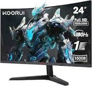 Boxed KOORUI 24E6CA 24inch Gaming Curved Monitor FHD 165Hz 1ms (LOC: RS1.3-MO274 - 1P)