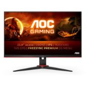 Boxed AOC Gaming 24G2ZE - 23.8 Inch FHD Monitor, 240 Hz, 0.5ms, IPS, AMD FreeSync Premium (LOC: