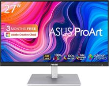 Boxed ASUS ProArt Display PA279CV Professional Monitor - 27", IPS, 4K UHD (3840x2160). RRP £349.