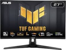 Boxed ASUS TUF Gaming Monitor 27 Inch 1440P (VG27AQM1A) - QHD (2560 x 1440), 260Hz,. RRP £710.00. (