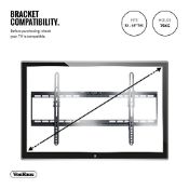 Boxed 37-82 Inch Tilt TV Wall Bracket - Black (LOC: SR3(5.8)-EP166 - 1P)