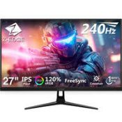 Boxed Z-EDGE UG27PJ 27'' 240Hz Gaming Monitor. RRP £239.99. (LOC: SR4L-MO390 - 1P)