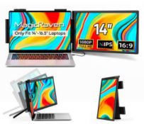 Boxed MAGICRAVEN Portable Monitor for Laptop, 14 Inch FHD 1080P IPS Screen Laptop Monitor