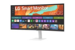 Boxed LG 34" LG Smart Monitor, WQHD Curved screen, webOS, 300nits, AirPlay 2, Google Cast. RRP £
