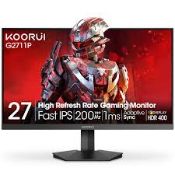 Koorui G2711P, MG27H11F3, IPS, 200 Hz, FHD, 27" - (LOC: SR4L-MO399 - 1P)