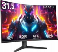 Boxed Koorui 32" MG32A4QB VA 170Hz Curved Gaming Monitor (LOC: SR4L-MO425 - 1P)