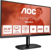 Boxed AOC 22B2H - 22 inch FHD Monitor, 75Hz, VA, 7ms Frameless design (LOC: SR4L-MO381 - 1P)
