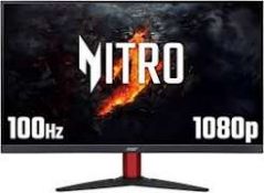 Boxed acer Nitro KG272 E 27-inch Gaming Monitor - IPS Panel, 1920 x 1080, 4ms, 100Hz, FreeSync (LOC: