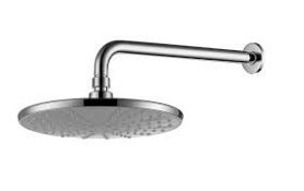 2 X BRAND NEW VURTU Hertford Dual Function Fixed Shower Head, 110(H) x 250(W), Chrome, 991104 RRP £