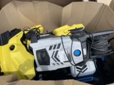 LARGE BOX PALLET TO CONTAIN A QUANTITY OF ASSORTED GOODS FROM A MAJOR DIY SUPPLIER INCLUDING RYOBI