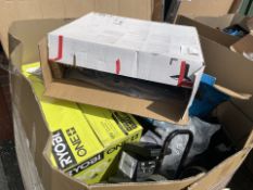 LARGE BOX PALLET TO CONTAIN A QUANTITY OF ASSORTED GOODS FROM A MAJOR DIY SUPPLIER INCLUDING