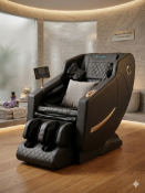 BRAND NEW & BOXED Cosmo AI Luxury Full Body 4D Massage Chair - Black. RRP £3999 - NO VAT