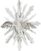6 X BRAND NEW Design Toscano Holy Spirit Dove of Peace Bonded Marble Resin Wall Sculpture,White,14"