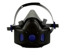 3M HF - 801 Secure Click Half Mask Medium, Reusable Half Face Mask HF-800 Series is available as two