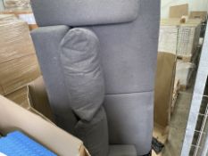 GREY 2 SEATER SOFA (LOC: 46.9-aa8535 - FP)
