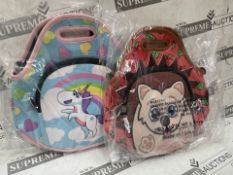 20 X BRAND NEW ASSORTED CHILDRENS CHARCTER LUNCHBOXES IN VARIOUS DESIGNS (LOC: 43.2-aa8739 - 1P)
