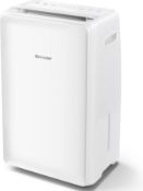 BRAND NEW SHARP UD-P16U-W Portable Dehumidifier 16L in White – Compact & Easy to Use, with a Sleek